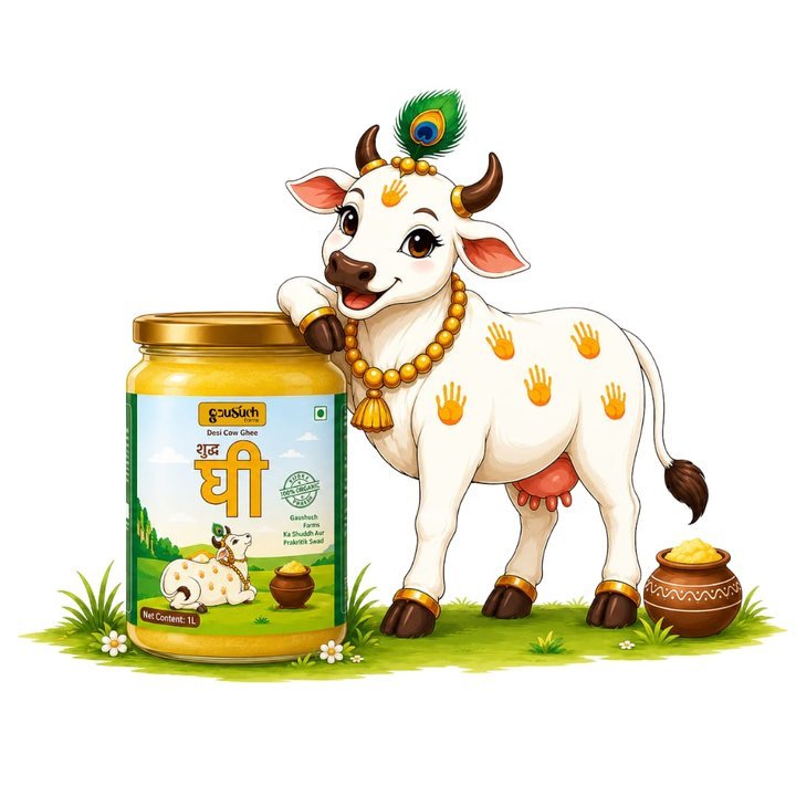 Gausuch Farms combo pack with the farm mascot